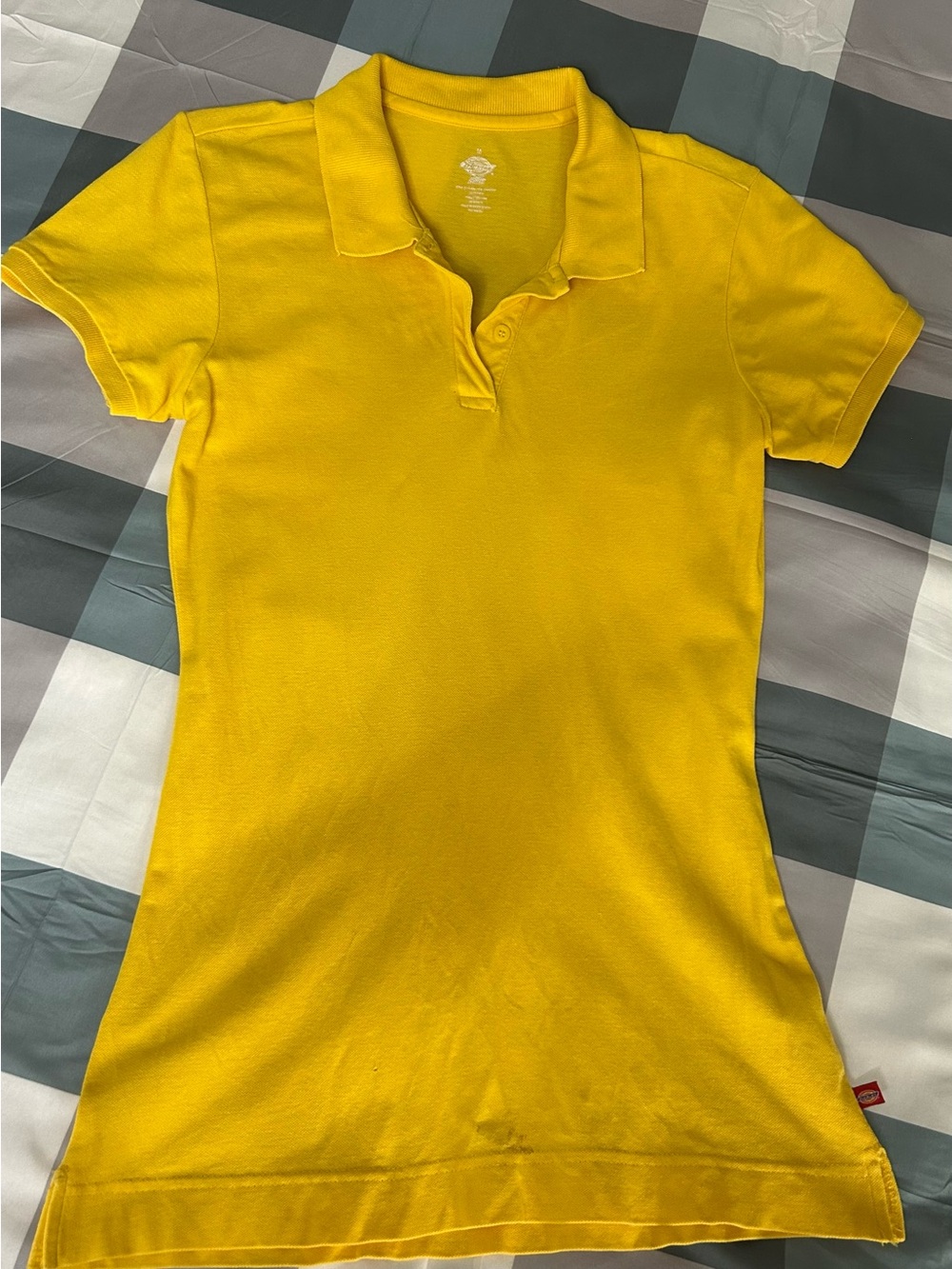 Dickies Women's Bright Yellow Polo Shirt